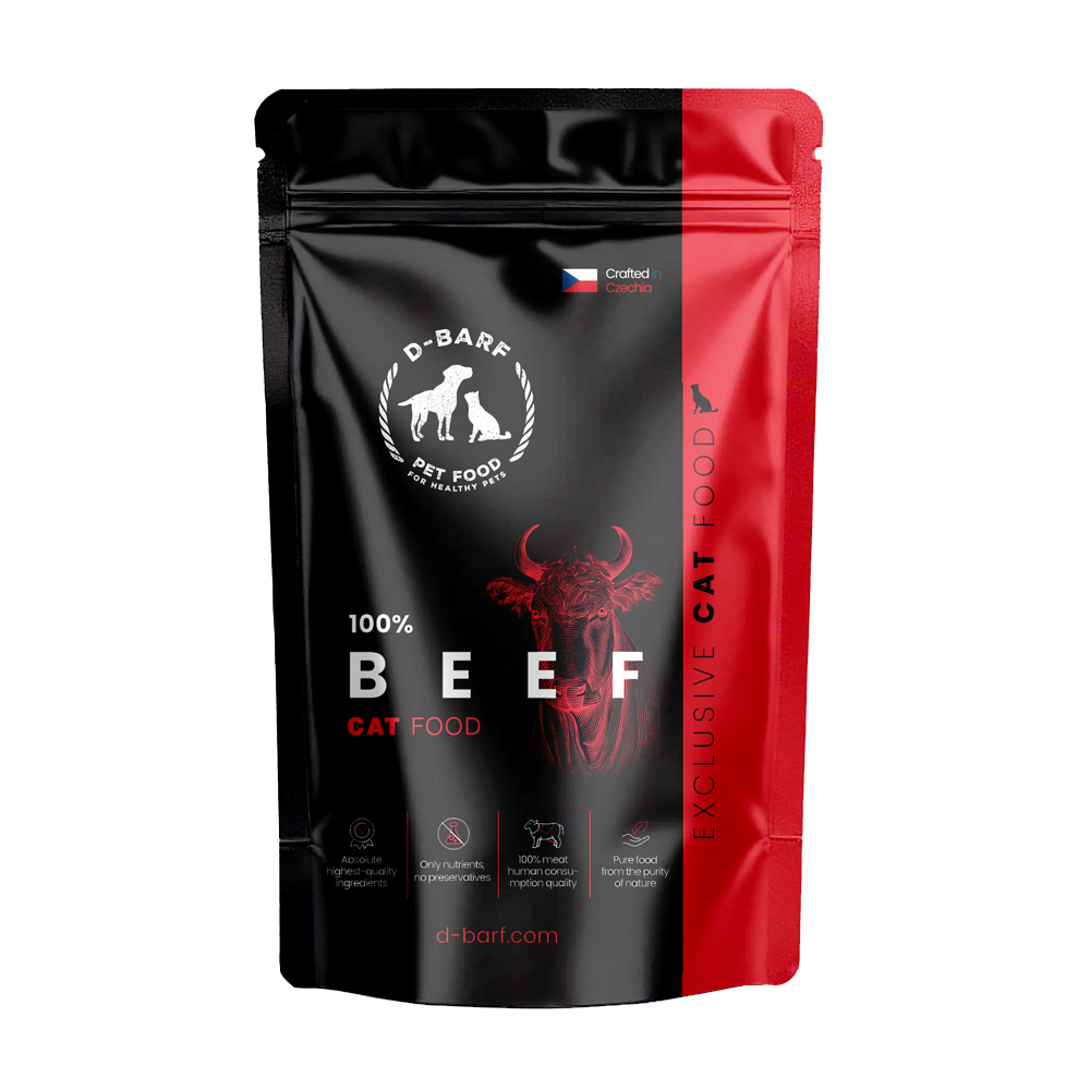 D-BARF kočičí<br>hovězí kompletka 85g